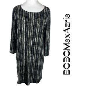 BCBGMaxAzria Multi Colored Career Office Shift Dress NWOT Size M